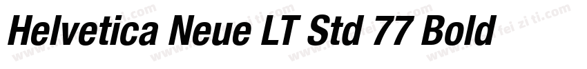 Helvetica Neue LT Std 77 Bold Conde字体转换